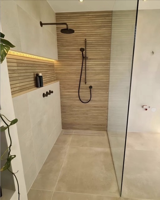 réalisation d'une douche à l'italienne moderne