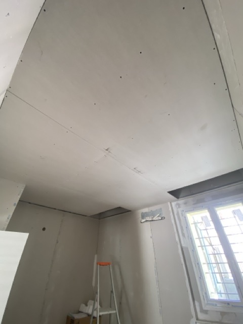 travaux platrerie en cours